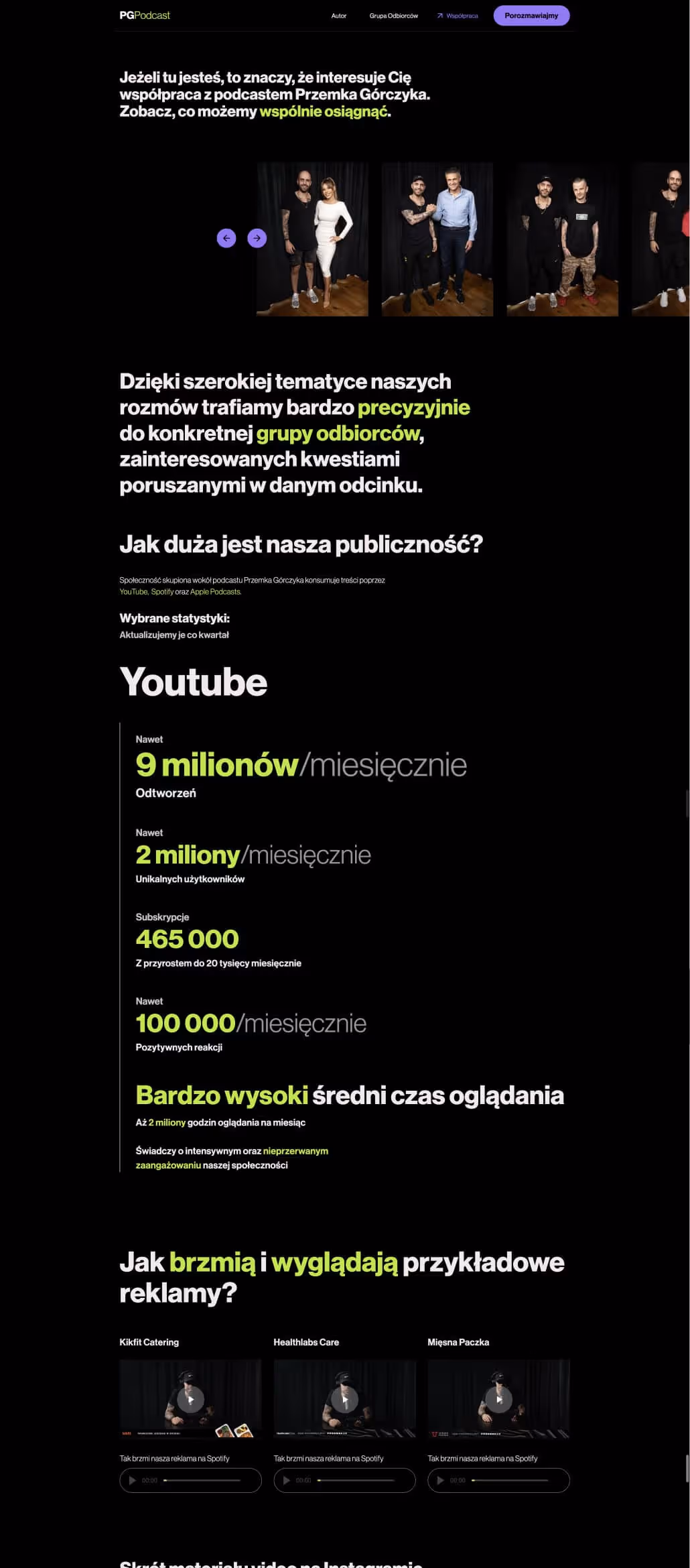Strona podcastu Przemka Górczyka